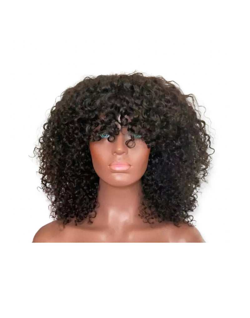 Curly Bang Wig